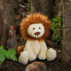 Apricot Lamb Soft Toys Plush Corduroy Lion Stuffed Animal Soft Cuddly Perfect for Child (Corduroy Lion, 8.5 Inches)