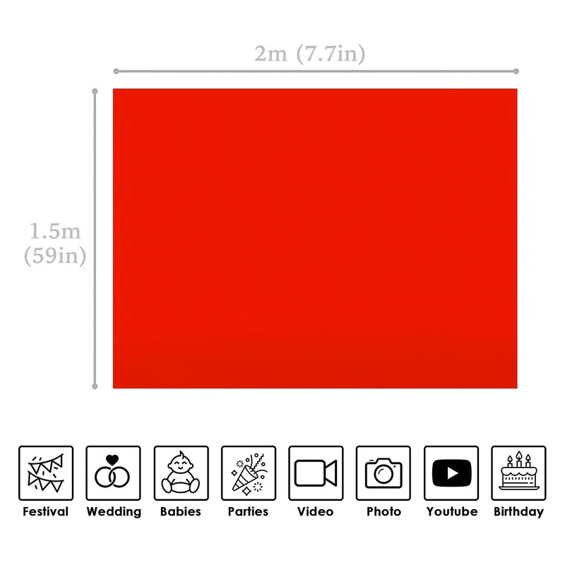 xisho Blue Screen Backdrop 6.6×5ft Portrait Background 100% Polyester Collapsible