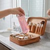 Makeup Brush Holder Travel, Compact Lightweight Accessory for Travel and