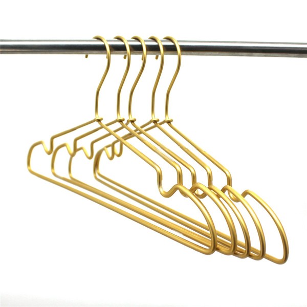 Koobay Clothes Hangers, 16.5" Metal Gold Suit Coat Hanger with