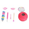 Wooden Knitter Spool Educational Doll Shape Portable Knitting Tool Kit