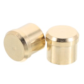 CAXUSD 2pcs Audio Connector Caps Plated Dust Protection Cover for Female Ports Noise Shielding Guards Easy Installation Durable Protector for Amplifiers and Audio Equipment