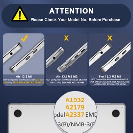 MOSISO Compatible with MacBook Air 13 inch Case 2022 2021 2020 2019 2018 A2337 M1 A2179 A1932, Ultra-Thin Natural Original Color Plastic Hard Shell Case&Keyboard Cover&Screen Protector, Midnight Blue