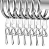 fiXte® Heavy Duty Metal Curtain Drapery Hooks (100 Pack) Curtains,