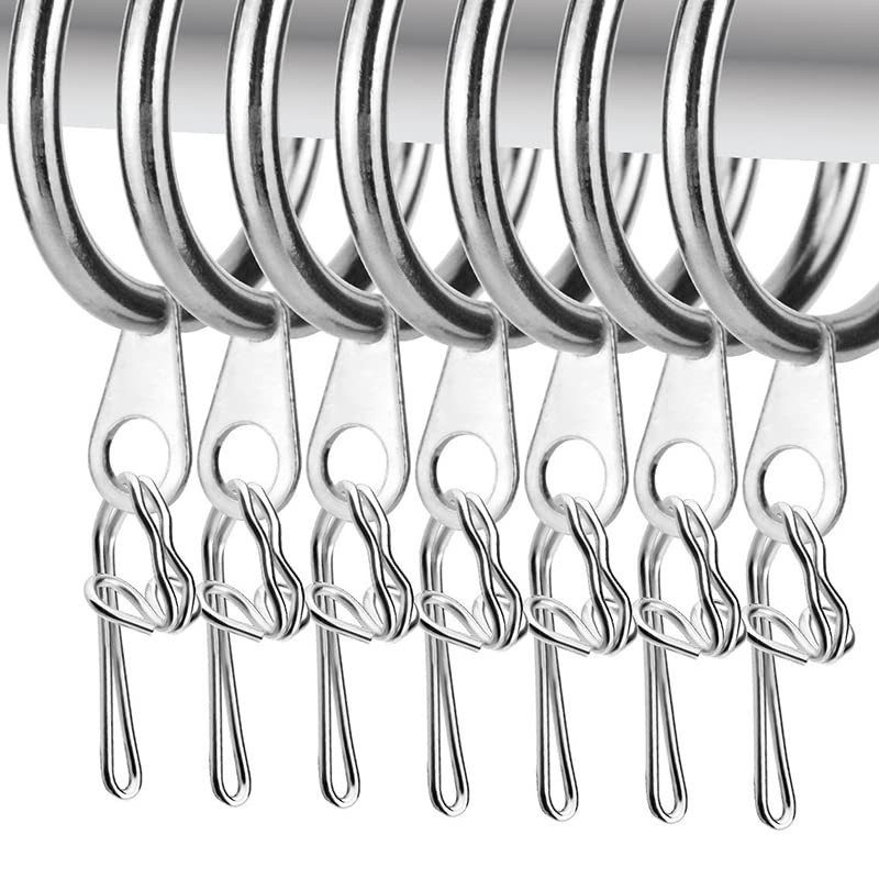 fiXte® Heavy Duty Metal Curtain Drapery Hooks (100 Pack) Curtains,