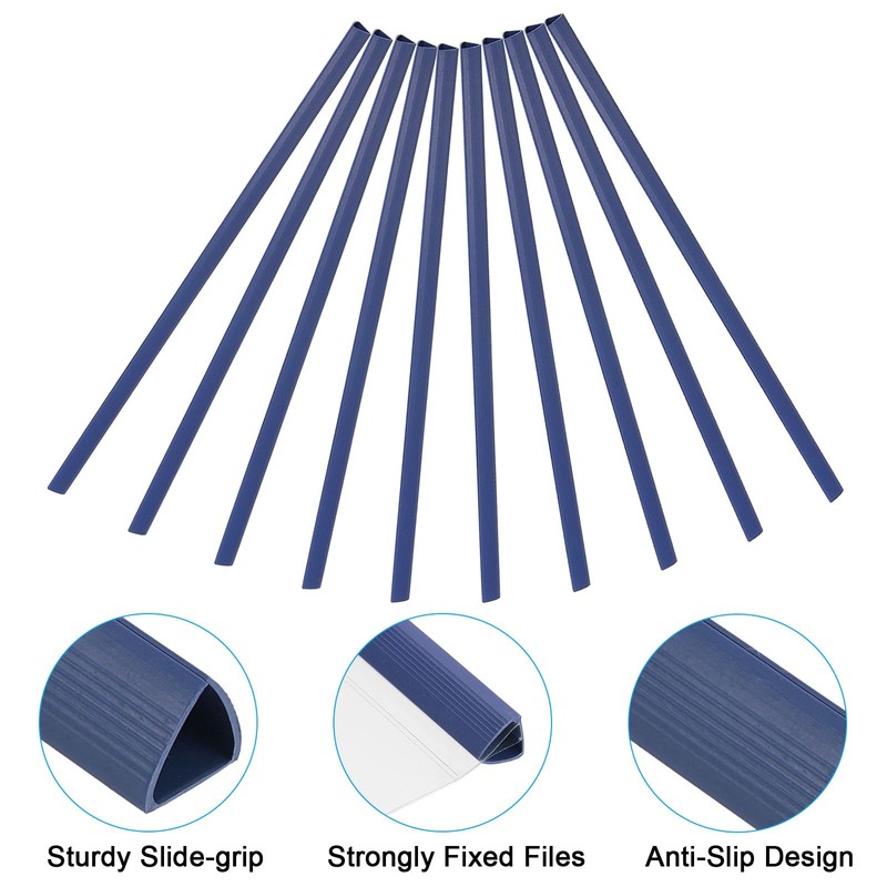 PATIKIL 10 mm Binding Folders, Pack of 10 Plastic Binding