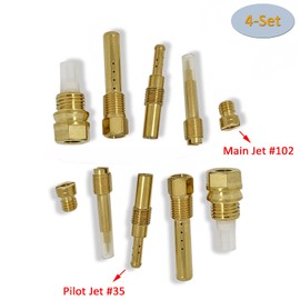 Motorcarb For Honda GL1200 VT700C VT750C VT1100C Shadow 700 750 1100 Carburetor Carb Rebuild Repair Kit, 4-Set