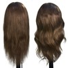 Mannequin Head 18" Female 100% Human Hair Hairdresser Cosmetology Mannequin
