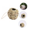 Kisangel 3 Pack Natural Grass Hummingbird Nest House Bird House
