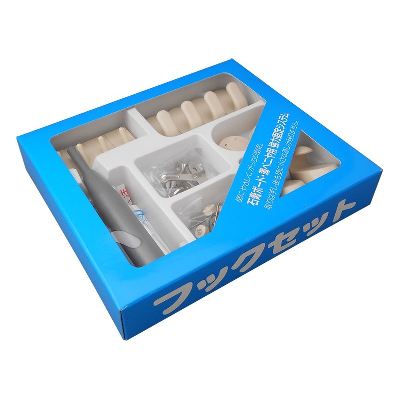 Nichikaru Sangyo Gypsum Board Hook Magic Cloth 8 Hook Set