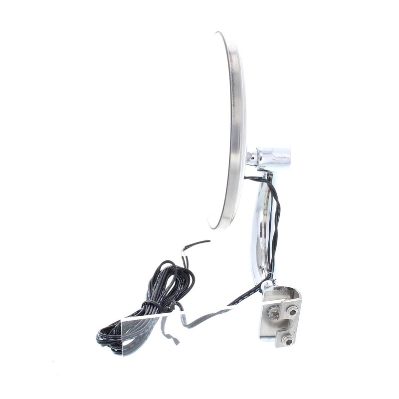 4" Peep Mirrors w/Turn Signals, Fits Driver and Passenger -