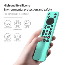 AKSHFETH - Funda de silicona para control remoto TCL QM6K (modelo 2025), piel protectora antideslizante, diseño a prueba de golpes, accesorios de control remoto de TV (compatible con la serie QM6K)