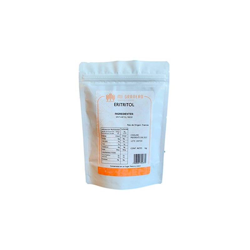 Eritritol Puro keto a granel 500 gramos
