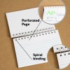 BAZIC 50 Ct. Spiral Bound 3" X 5" Ruled White