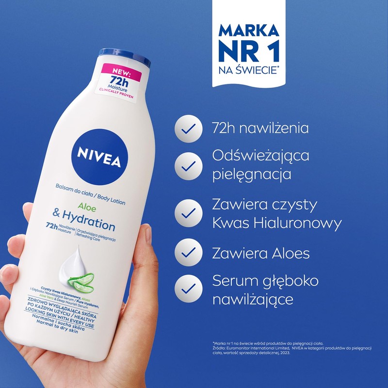 NIVEA Moisturising Body Lotion with Aloe Vera 400 ml