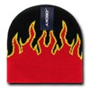 DECKY Fire Beanie, Black/Red