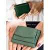 VITAFELICE nsw-30065n Women's Square Mini Wallet with Genuine Leather, green