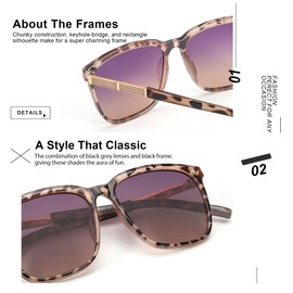 SIPHEW Womens Mirrored Sunglasses Polarized - Fashion Oversized Eyewear with UV400 Protection for Outdoor