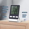 Ankilo Refrigerator Thermometer uk with Probe, Digital Freezer Thermometer Min/Max