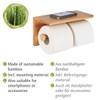 WENKO Duo Bambusa Toilet Roll Holder