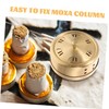 BIUDECO 2pcs Moxa Box Adjustable Smokeless Moxibustion Tank High Temperature