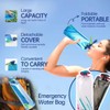 OUDQFCJ 2 Pcs Reusable Foldable Water Bottle, Drinking Pouch for