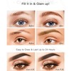 Eyebrow Pencil with 4 Fork Tips, Waterproof, Long-Lasting Eyebrow Pencil,
