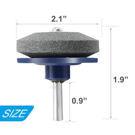 VIKKSAER Lawn Mower Blade Sharpener 5 Pcs, Grinder Wheel Stone Power Drill Hand Drill Grinder Wheel Stone Universal Grinder Wheel Stone Lawn Tool, for Any Power Drill Hand Drill