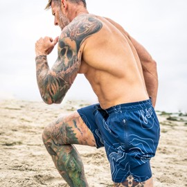 Onvous 7" Mens Swim Trunks Men Swim Trunks with Liner | Mens Swim Shorts Men | Men's Bathing Suit for Men's Swimwear/Watermans - Medium