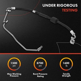 A-Premium Power Steering Pressure Hose Line Assembly Compatible with Kia Sorento 2011-2013 & Hyundai Santa Fe 2010-2012, 2.4L, To Gear