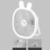 3 Speeds Mini Desk Fan with Light Portable Hanging Folding