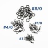 Orurdo Qb500187a11n0 Clensarcan Fishing Tackle Black #2/0 Set of 50