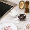 Frcctre Set of 2 Glass Sugar Bowl with Spoon and