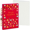 Koqye Festive A5 6-Ring Binder with Christmas Design, Acrylic Cover,