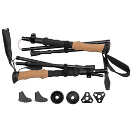 BIA Reinhold Carbon Hiking Poles for Adventure, Hiking, Mountaineering, Nordic Walking, Trekking. Ultralight 220 g per pole. 115-135 cm Telescopic Height Adjustable, for Gravel Snow, Mud, Asphalt