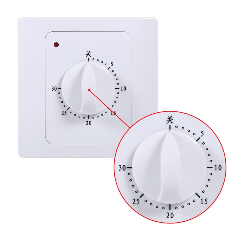 MUNEFE 1Pc Timer Plug Energy Saving Socket, Tlet Timer Indoor,