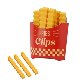 Cute Potato Fry Design Food Clips - Durable Food Bag Clips for Food Storage | Space-Saving Kitchen Tools (12-Pack)​