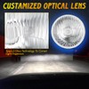 HMCYCI 5-3/4" H5006 & H5001 5.75 inch Headlight Crystal Headlamp
