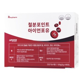 렉스팜 철분포인트 아이언포유 (2gx30포) x2개 Rexfarm Iron Point Iron For You (2g x 30 packets) x 2 units