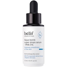belif Super Drops - PHA 5% | Intensive Hydration Serum, Enhances Skin Texture, Korean Skincare, Korean Beauty, Korean Serum (15 ml)
