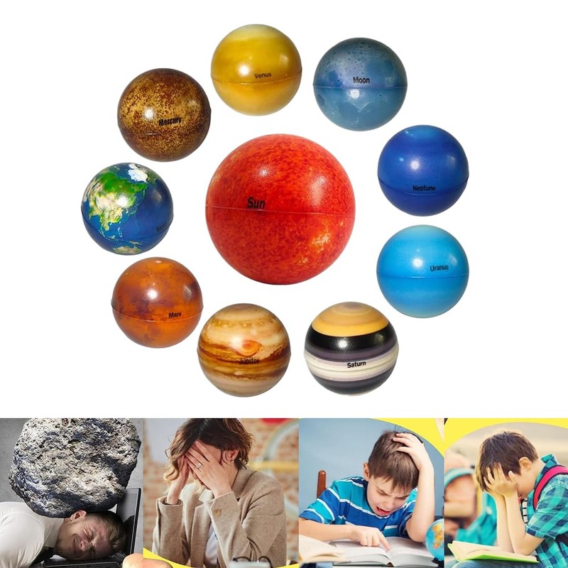 Itisyou Super Ball, Planet, Elastic Ball, Solar System Toys, Space