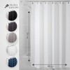 Mebix TRD Cortina de baño Impermeable,Lavable, Antimoho 183X214cm con 12