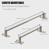 Towel Bar, Adjustable 14.4inch - 25.2inch Towel Rack, Self Adhesive