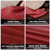 GSG Women Red Driving Gloves Fingerless Leather Gloves Unlined Half