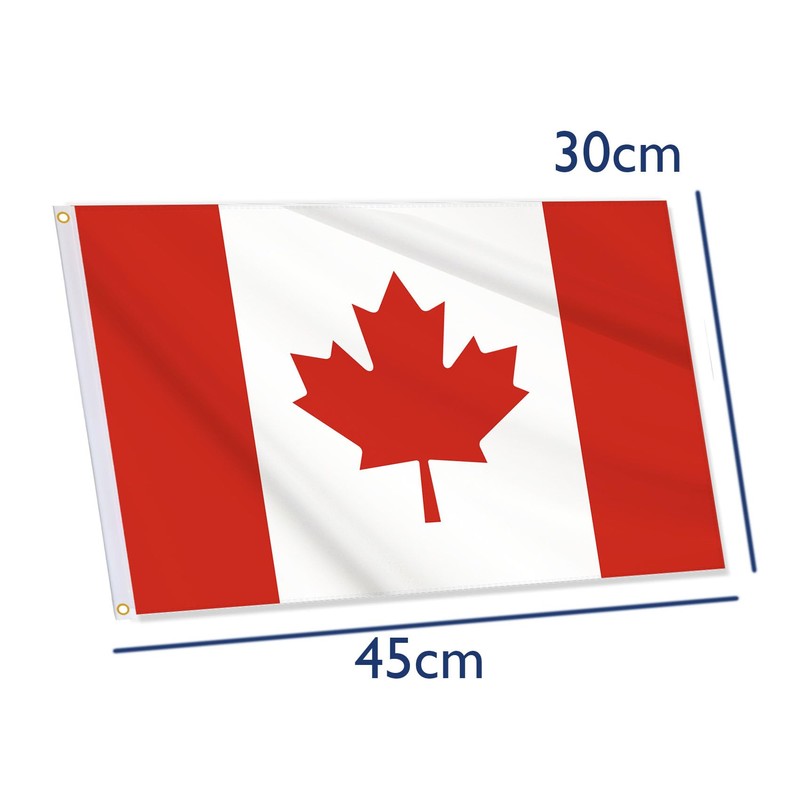 18x24 Inch Canada Flag,30x45 CM Nautical Canadian Flag,Small Tiny Digitial
