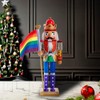 Kurt S. Adler 12-Inch Wooden Gay Pride Nutcracker