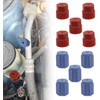 10PCS Air Conditioning AC System Charging Port Caps,Low Side A/C