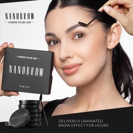Eyebrow Soap Nanobrow Styling Soap 30 g - Natural and Fuller Eyebrows, Eyebrow Soap, Eyebrow Styling