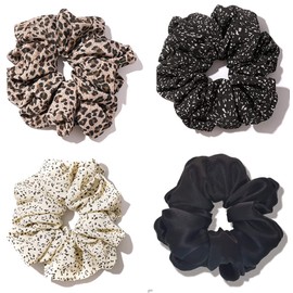 Large satin Scrunchies XL Silk Oversized Scrunchie for Thick long Hair Scrunchy Bobbles Soft Hair Ties Jumbo Hair Scrunchies for Women Girls
