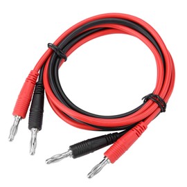 For Cable Banana Plug 4 mm Banana Test Cable Electronic Test Leads Kit Banana Plug Cable Test P1041 2 Pieces 4 mm Banana Plug to Banana Plug Test Cable Multimeter Test Cable